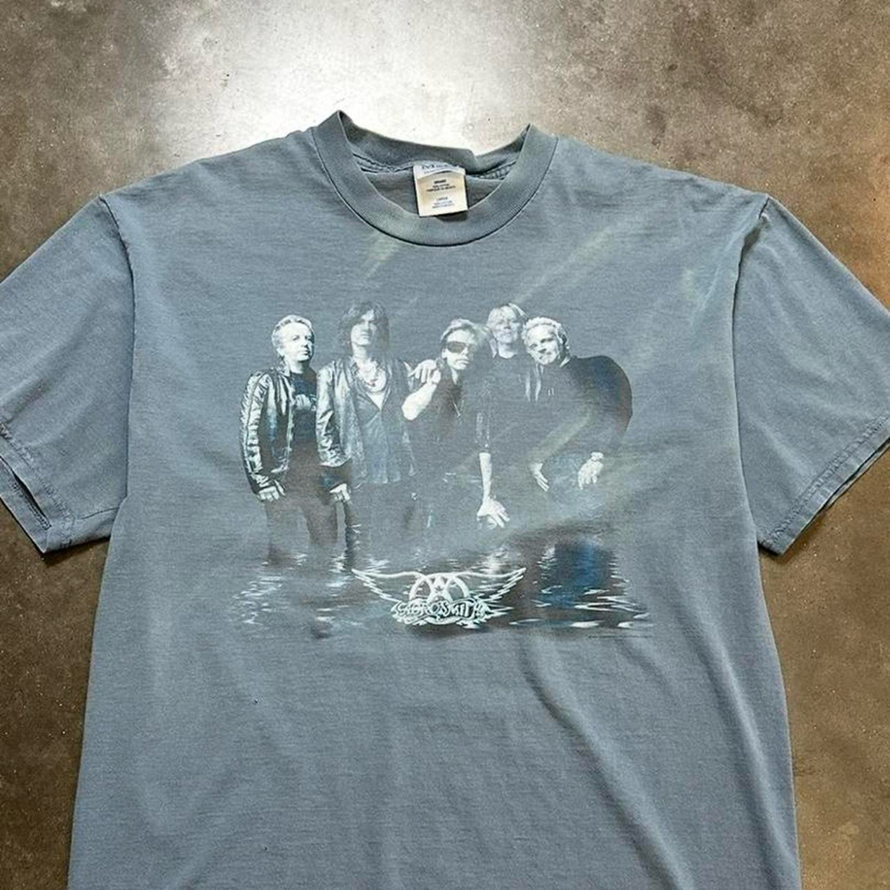 Vintage 2001 Aerosmith Just Push Play Band T- Shirt View 6